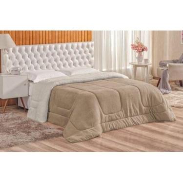 Imagem de Edredom Sherpa Cobertor Manta Coberdrom - CASAL QUEEN - Dupla Face Pel