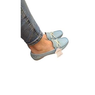 Imagem de Mocassim Andacco Azul Bebê em Couro-Feminino