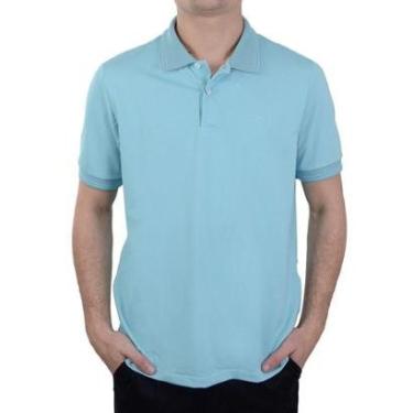 Imagem de Camisa Polo Masculina Ogochi Slim Piquet Azul - 00748-Masculino