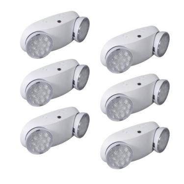 Imagem de Luz de emergência CM MZY 2 cabeças de LED ajustáveis 120-277V, pacote 