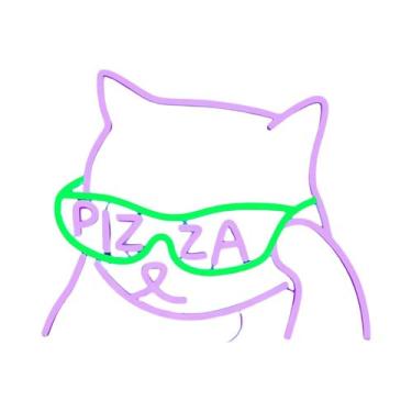 Imagem de Letreiro De Neon Para Pizza: Decoração De Parede Iluminada Para Pizzar