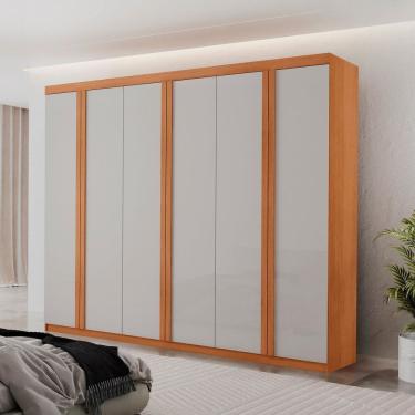 Imagem de Guarda Roupa Casal Severo 100% Mdf 6 Portas e 2 Gavetas Naturalle