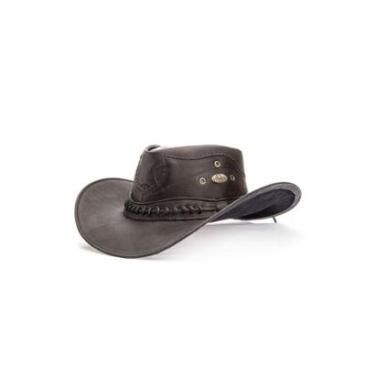 Imagem de Chapéu Texano Masculino Em Couro Country Cowboy-Masculino