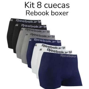 Imagem de Kit 8 Cuecas Masculinas Box Microfibra Reebok, G