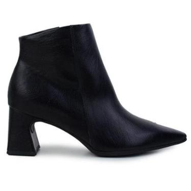 Imagem de Bota Feminina Piccadilly Cano Curto Skin Preto - 764029-05-Feminino