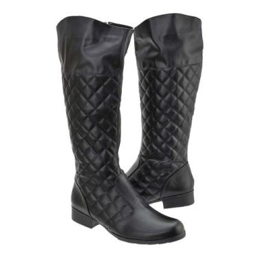 Imagem de Bota cano alto Aléxia Fernanda Ref. DE 18 - Alxia Fernanda, Preto, 42