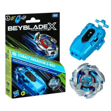Imagem de Pião Beyblade BBX Cobalt Draggon com Lançador - Hasbro