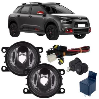 Imagem de Kit farol auxiliar milha citroen c4 cactus 2019 a 2022 - BIBAS