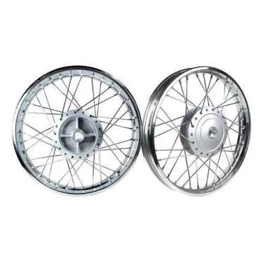 Imagem de Par Aro Roda Traseiro e Dianteiro Honda Cg Titan 150 4mm - Fabreck  Pr