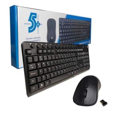 Imagem de KIT Teclado + Mouse S/ Fio 015-0079 Office. - 5+