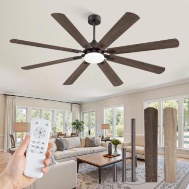 Imagem de Ventilador de Teto Fanbulous 183 cm 8 Hélices Luz LED Controle Remoto