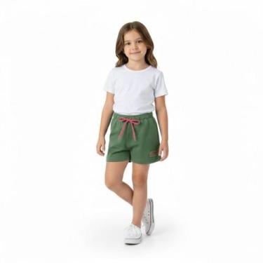 Imagem de Shorts Infantil Menina com Aplique Arrumadinhos, Verde, 08