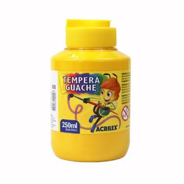 Imagem de Tempera Guache 250ml Acrilex - Amarelo Ouro, amarelo ouro