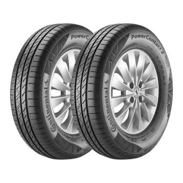 Imagem de Kit 2 Pneus Continental Aro 15 195/65R15 PowerContact 2 91H