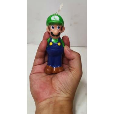 Imagem de Vela de Aniversário Festa Mario Super Luigi