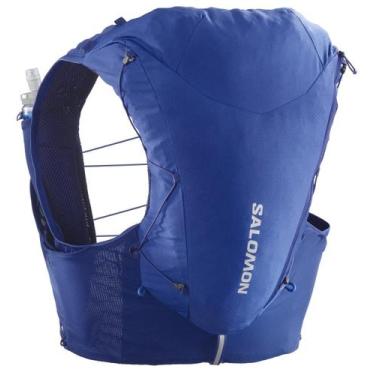 Imagem de Mochila de Hidratação Salomon ADV Skin 12 Trail Running Colete, Azul, 