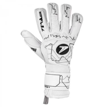 Imagem de Luva Goleiro Poker Profissional Champion 9 01125, Branco, Prata, Cinza