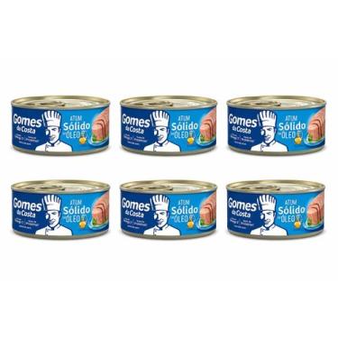 Imagem de Kit 06 Atum Sólido Em Óleo Comestível 170g Gomes Da Costa