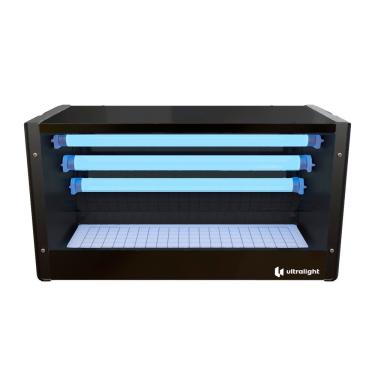 Imagem de Armadilha Luminosa para Insetos Lx-45 com Lâmpadas UV-A e Placa Adesiva Preto Tecnofly Bivolt