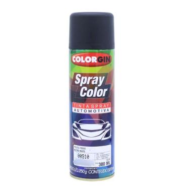 Imagem de Tinta automotiva spray preto fosco alta qualidade colorgin 300ml - SHE