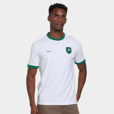 Imagem de Camiseta Hugo Boss México Masculina, Branco, G