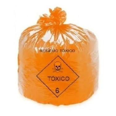 Imagem de Saco De Lixo Tóxico Laranja 30L (2 PCT C/100UNID) - PLASTICOS JUREMA