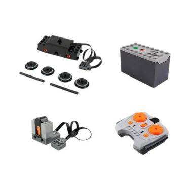 Imagem de Kit De Blocos MOC Com Motor De Controle Remoto Infravermelho Para Tril