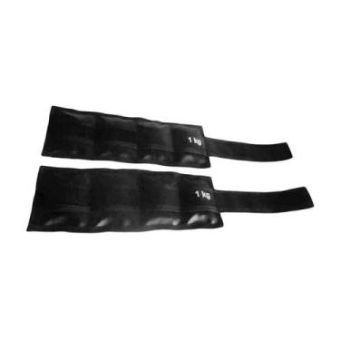 Imagem de Par De Caneleiras Tornozeleira Academia Ginástica 1,0kg - ANILHAS FITN