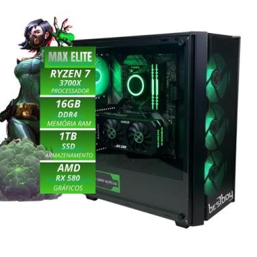 Imagem de Computador gamer max elite bestboy ryzen 7 3700x a520m 16gb ssd 1tb fo