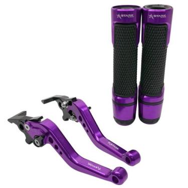 Imagem de Kit Manete Manopla Luva Moto Yamaha Nmax 160 Nmax160 Nmax - Stark Race