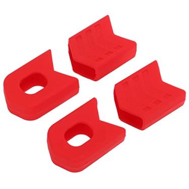 Imagem de Botas de manivela, capas de botas duráveis ​​e desgastáveis ​​para andar de bicicleta ao ar livre para manutenção(vermelho)
