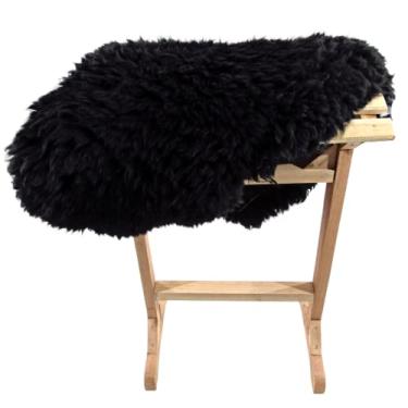 Imagem de Pelego Preto Carneiro Luxo Escovado Montaria e Decoração