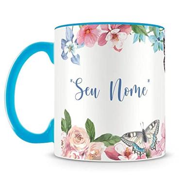 Imagem de Caneca Personalizada Flores Mod.4 (com Nome)