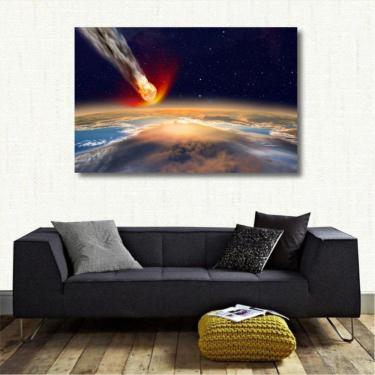 Imagem de Quadro decorativo Meteoro - Ficção Científica - Tela em Teci