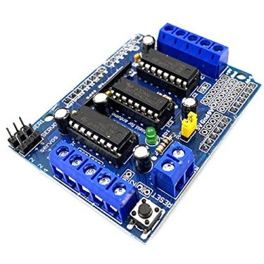 Imagem de Kiro&Seeu L293D DC Motor Drive Shield Stepper Motor Drive Shield Expansion Board Compatível com Arduino Duemilanove Raspberry Pi