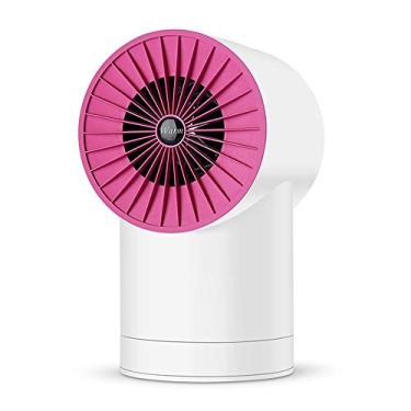 Imagem de Buyter Aquecedor de ar portátil pessoal silencioso ventilador de calor elétrico para escritório e casa mini espaço aquecedor automático de cabeça agitada