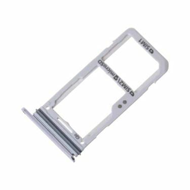 Imagem de Slot para suporte de bandeja de cartão SIM, 1,5 × 3,2 cm de metal portátil para cartão SIM duplo + suporte micro SD para Samsung