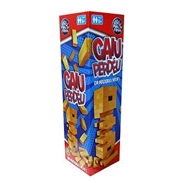 Imagem de Caiu Perdeu 54 PÇS Madeira Interativo Educacional de Montar Infantil Divertido