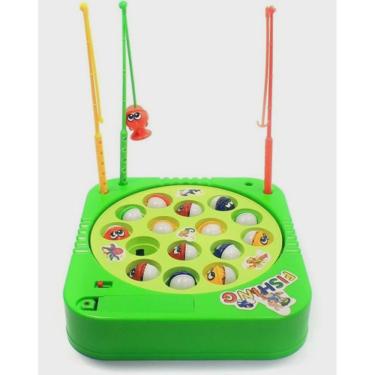 Brinquedo Jogo Pesca Peixe Grande Infantil Pescaria Maluca 24 peixes - BBR  Toys