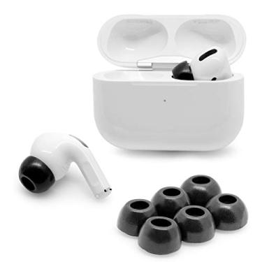Imagem de Pontas de espuma viscoelástica Eartune Fidelity UF-A para AirPods Pro (1ª e 2ª geração) – Protetor de cera integrado, conforto aprimorado, ajuste seguro, graves ricos, compatível com capa – 3 pares