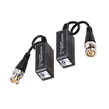 Imagem de Balun de Vídeo AHD Conector Passivo Encaixe Rápido e Conector BNC - Par