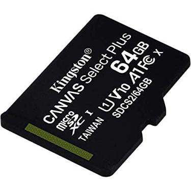 Imagem de Kingston Cartão microSDXC Canvas Select Plus de 64 GB | Até 100 MB/s | A1 Classe 10 UHS-I | Sem adaptador | SDCS2/64GBSP