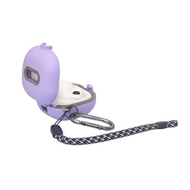 Imagem de Capa rígida para Galaxy Buds 2 Pro/Buds 2/Buds Pro/Buds Live Capa protetora com absorção de choque com cordão e chaveiro