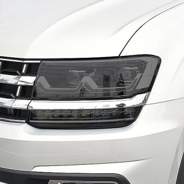 Imagem de LAVIYE Farol do carro película protetora fumo preto adesivo resistente a riscos, para VW Volkswagen Golf 7 Scirocco Passat B8 Teramont Beetle CC 2012 - o momento