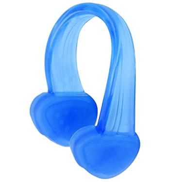Imagem de Pinça para nariz de natação à prova d'água, resistência à abrasão Boa durabilidade Pinça para nariz Pinça para nariz de natação Tampões para pinça para nariz de natação para casa(azul)