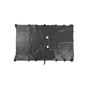 Imagem de EEASSA Tapete de material de amortecimento de som de carro para Jeep JK JKU 2007-2017 4 portas cobertura completa guarda-sol de telhado macio PU couro superior sombra impermeável resistente ao calor (cor: com furos)