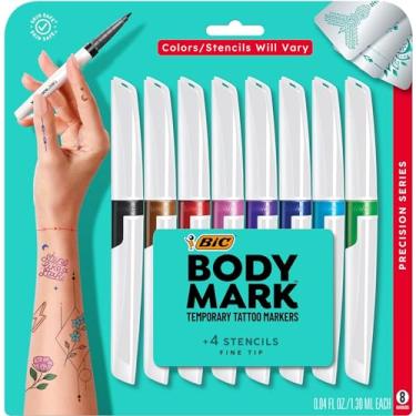 Imagem de BIC Marca-texto Brite Liner, ponta de cinzel para destaque amplo e forro fino, cores sortidas, 50 unidades