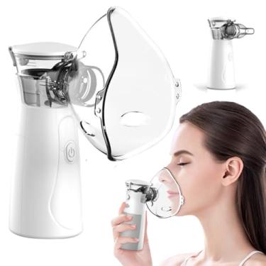 Imagem de Inalador Portátil Sem Fio Nebulizador Mesh Bivolt Nebulizador Ultra-Sônico De Ar Inalador De Névoa Bivolt USB De Baixo Ruído A Pilhas Asma Infantil Bronquite Adulto