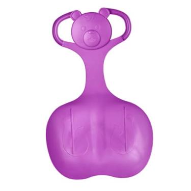 Imagem de Dynwave Trenó de neve, brinquedo de inverno de trenó em declive, tobogã resistente grande com alça, trenó de neve para meninos, meninas, crianças, adultos, roxo