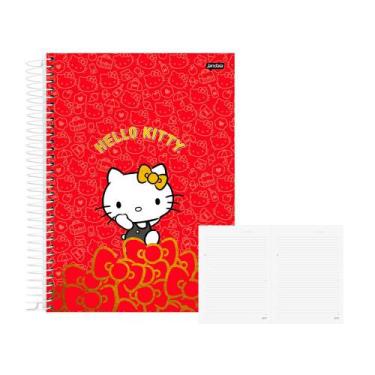 Imagem de Caderno 10 Matérias 160Fls Hello Kitty Vermelho Jandaia